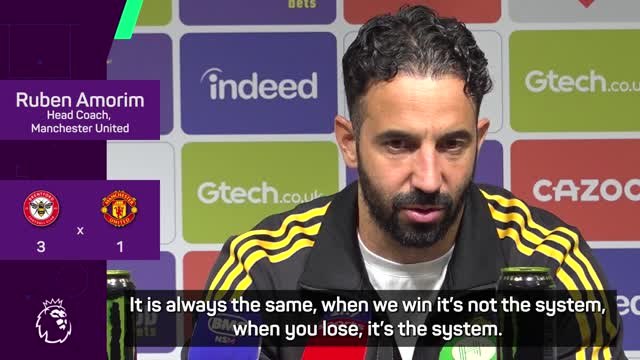 Amorim refuses to blame the system after United loss