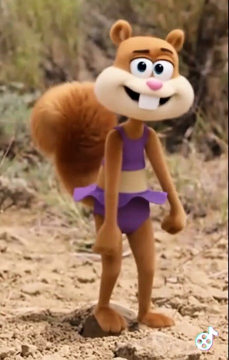 Sandy Cheeks curtsy
