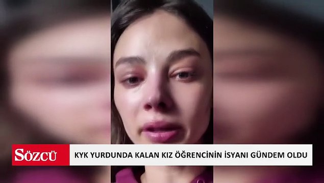 KYK yurdunda kalan kız öğrenci isyan etti