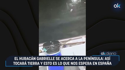 El huracán Gabrielle se acerca a la Península: así tocará tierra y esto es lo que nos espera en España