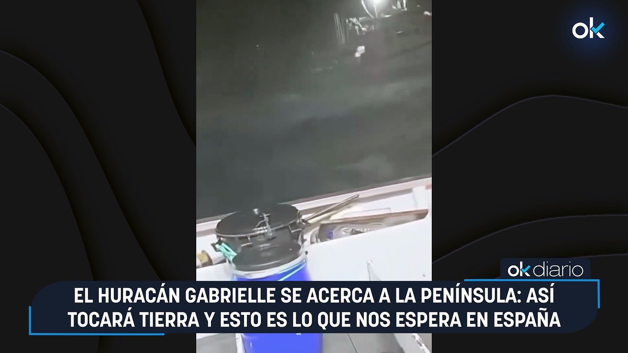 El huracán Gabrielle se acerca a la Península: así tocará tierra y esto es lo que nos espera en España
