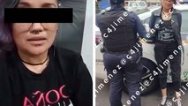 Lady Patadas amenaza C4 Jiménez tras agredir a policía: 
