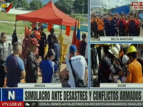 Aragüeños adquieren formación en primeros auxilios en el Simulacro Nacional de Protección Civil