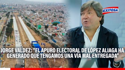 Vía Expresa Sur: "El apuro electoral de López Aliaga ha generado que tengamos una obra mal entregada", critica exregidor de la MML