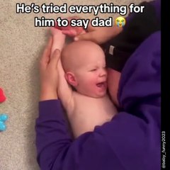 FORCED TO SAY 'DADA,' BABY SHOUTS "MAMA!" INSTEAD! (DAD'S HILARIOUS REACTION) #baby #birthstory