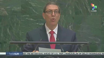 Bruno Rodríguez: "We are in favor of freedom, independence, the end of the Zionist occupation"