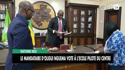 [#Reportage] Élections 2025 : le mandataire d’Oligui Nguema vote à l’Ecole pilote du centre