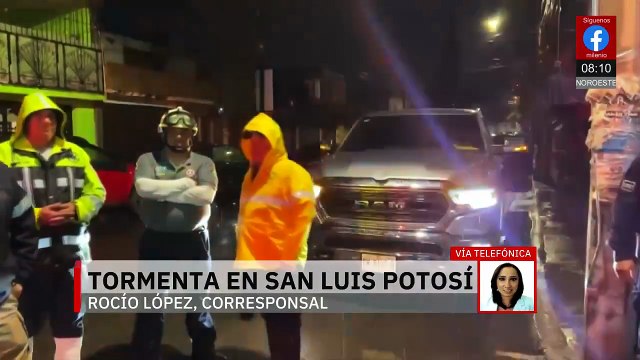 Tormenta en San Luis Potosí provoca inundaciones en vialidades