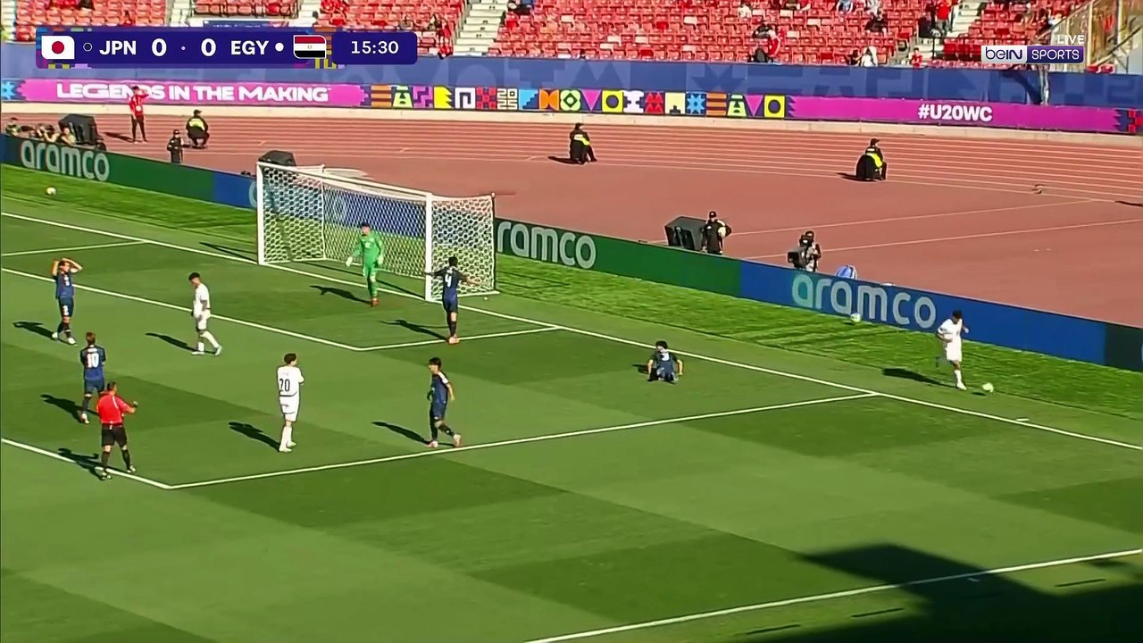 الشوط الاول مباراة مصر واليابان كأس العالم للشباب 27-9-2025