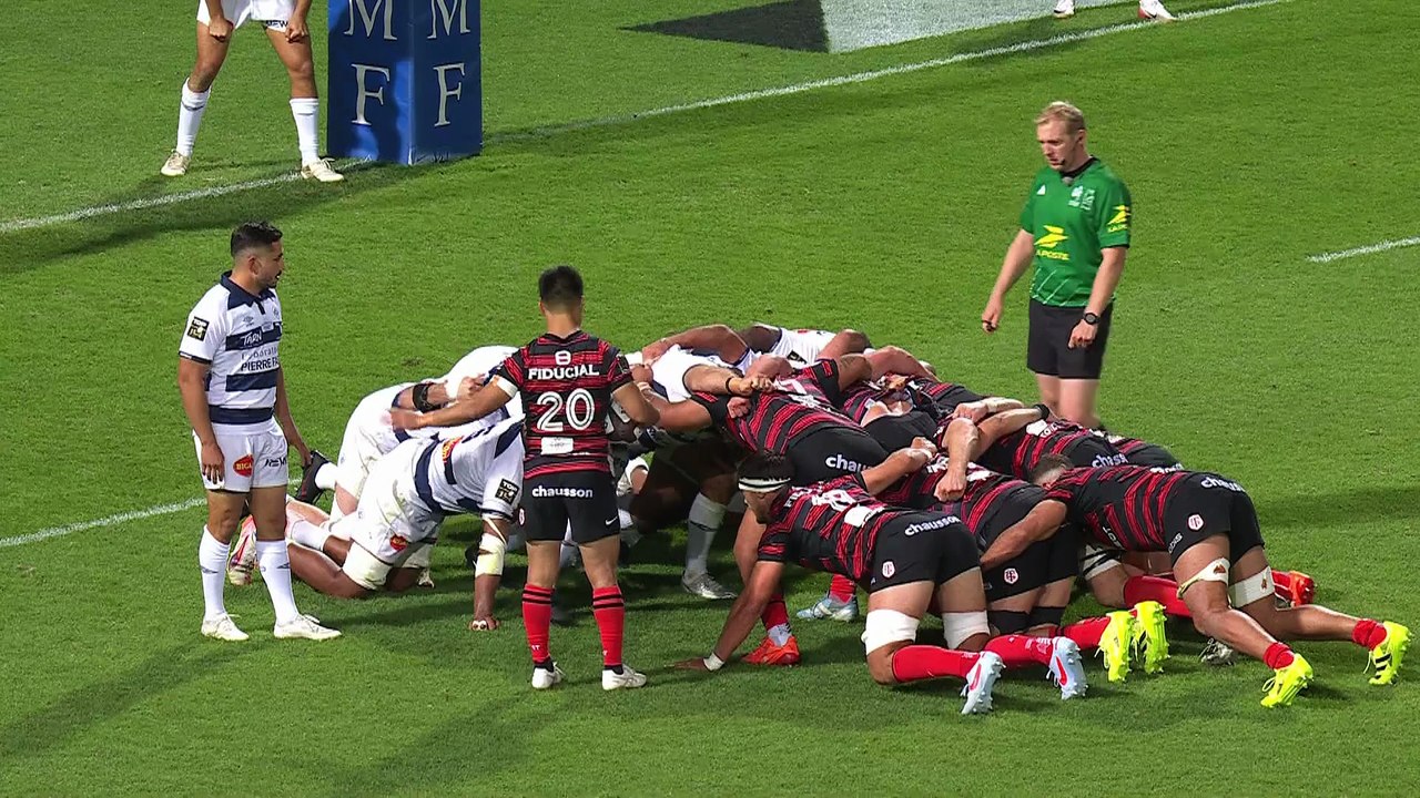 TOP 14 - Essai de Pierre-Louis BARASSI (ST) - Stade Toulousain - Castres Olympique