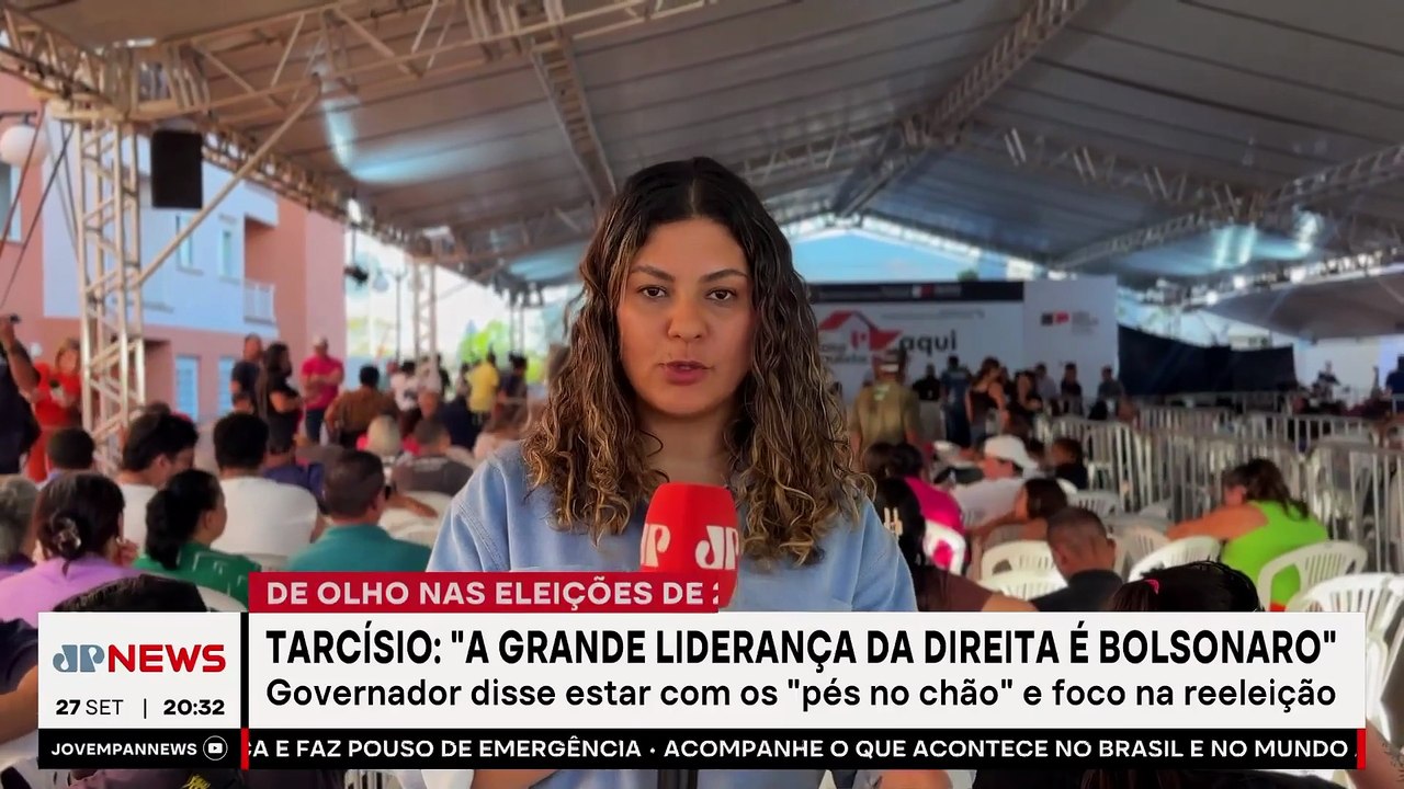 Tarcísio diz estar focado na reeleição: “Liderança da direita é Bolsonaro”