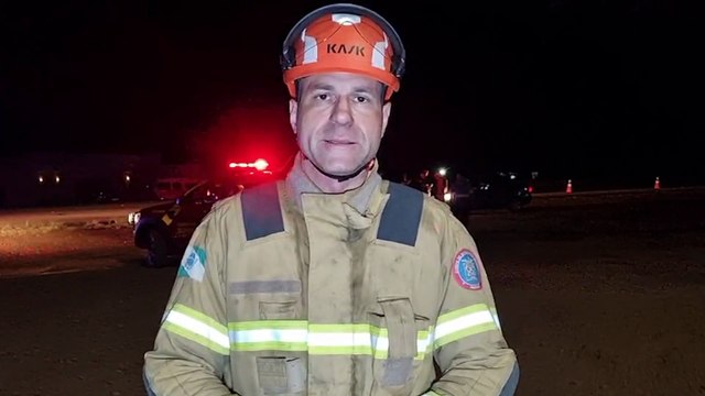 Uma das vítimas foi ejetada do veículo , enfatiza o Oficial do Corpo de Bombeiros sobre grave acidente na BR-277, em Cascavel