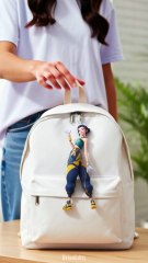 Huntrix KPop Demon Hunters Backpack Keychain – Perfect Accessory for Fans 🎶