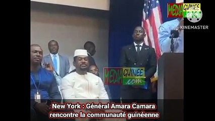 New York : Général Amara Camara rencontre la communauté guinéenne