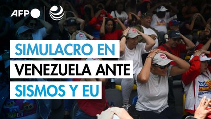 Venezuela realiza simulacro para enfrentar sismos y “amenaza” de EU