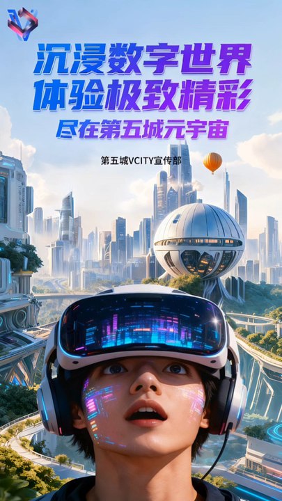 沉浸数字世界体验极致精彩尽在第五城元宇宙＃谢章＃第五城＃元宇宙＃vcity.app
