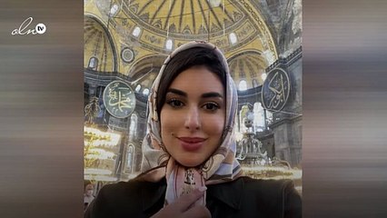 ياسمين صبري بالحجاب والعباءة في ختام مهرجان البحر الأحمر