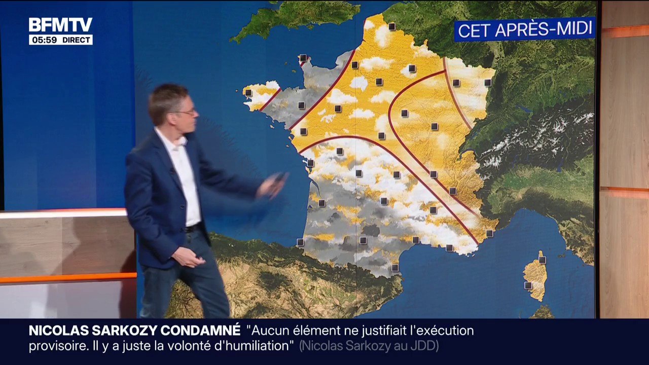 Des nuages attendus dans le nord-ouest et le sud-ouest, un temps dégagé pour le reste de la France...La météo de ce dimanche 28 septembre
