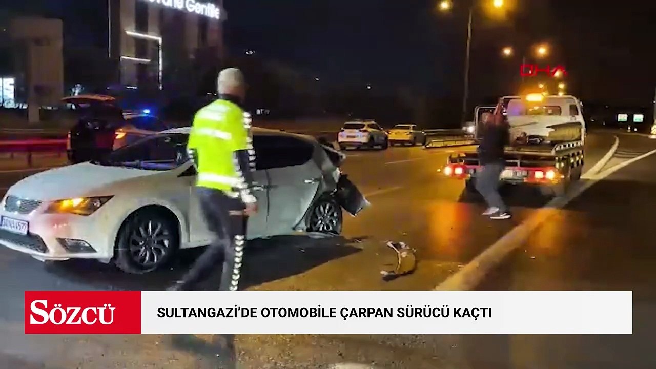 Sultangazi'de otomobile çarpan sürücü yaralıyı bırakıp kaçtı