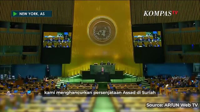 Momen PM Israel Netanyahu Pidato Bawa Peta Berjudul Kutukan di Sidang PBB