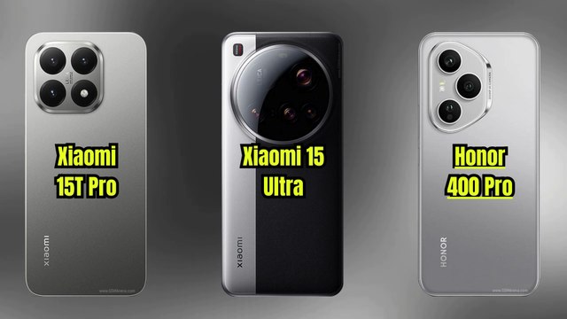 Xiaomi 15T Pro vs Xiaomi 15 Ultra vs Honor 400 Pro