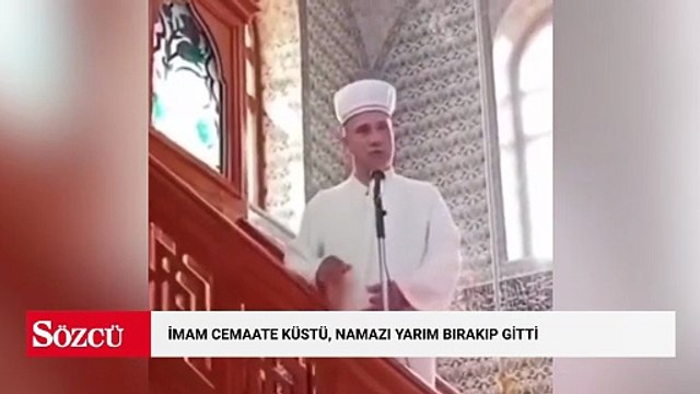 İmam cemaate küstü, namazı yarım bırakıp gitti
