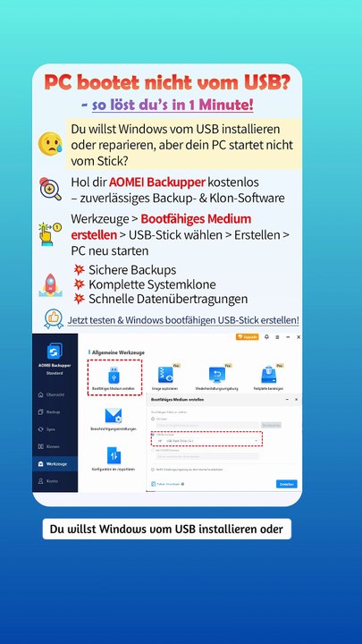 Bootfähiger USB-Stick funktioniert nicht? So löst du das Problem! 🚀