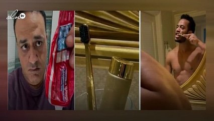 خالد سرحان يسخر من معجون أسنان الذهب للفنان محمد رمضان