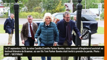 Camilla Parker Bowles : La reine bouscule les codes vestimentaires en jean et doudoune lors d'une rare apparition avec son fils Tom