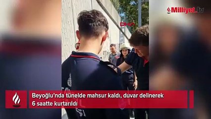 Beyoğlu’nda akılalmaz olay! 15 metrelik duvar arasında günlerce mahsur kaldı