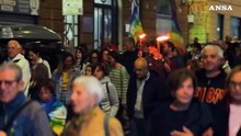 Genova, in 25mila alla fiaccolata per la pace a Gaza