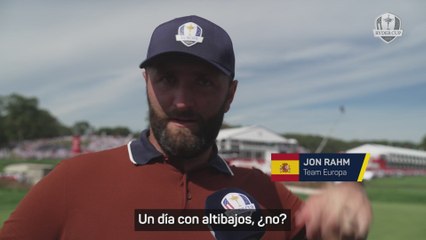 Rahm hace balance de la segunda jornada de la Ryder Cup