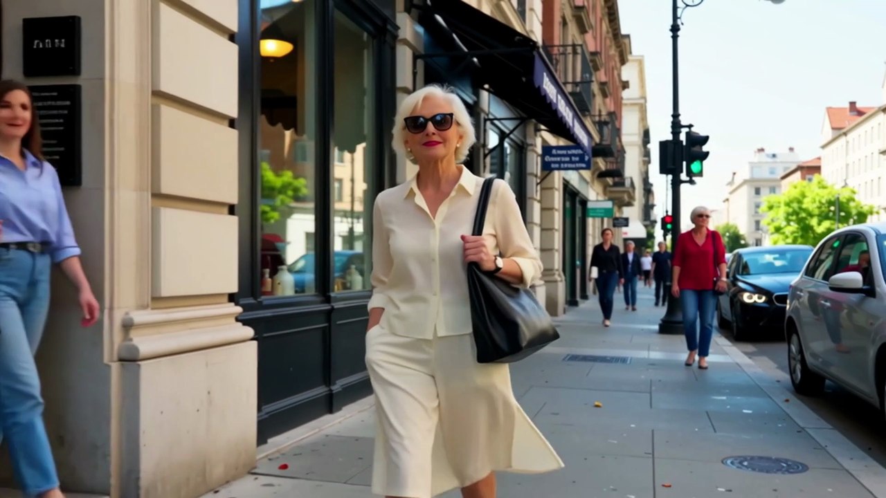 Stunning 65-Year-Old's Trendy Street Style in 2025