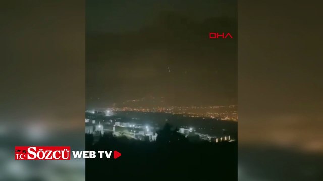 Hatay'da denizdeki hortum kamerada