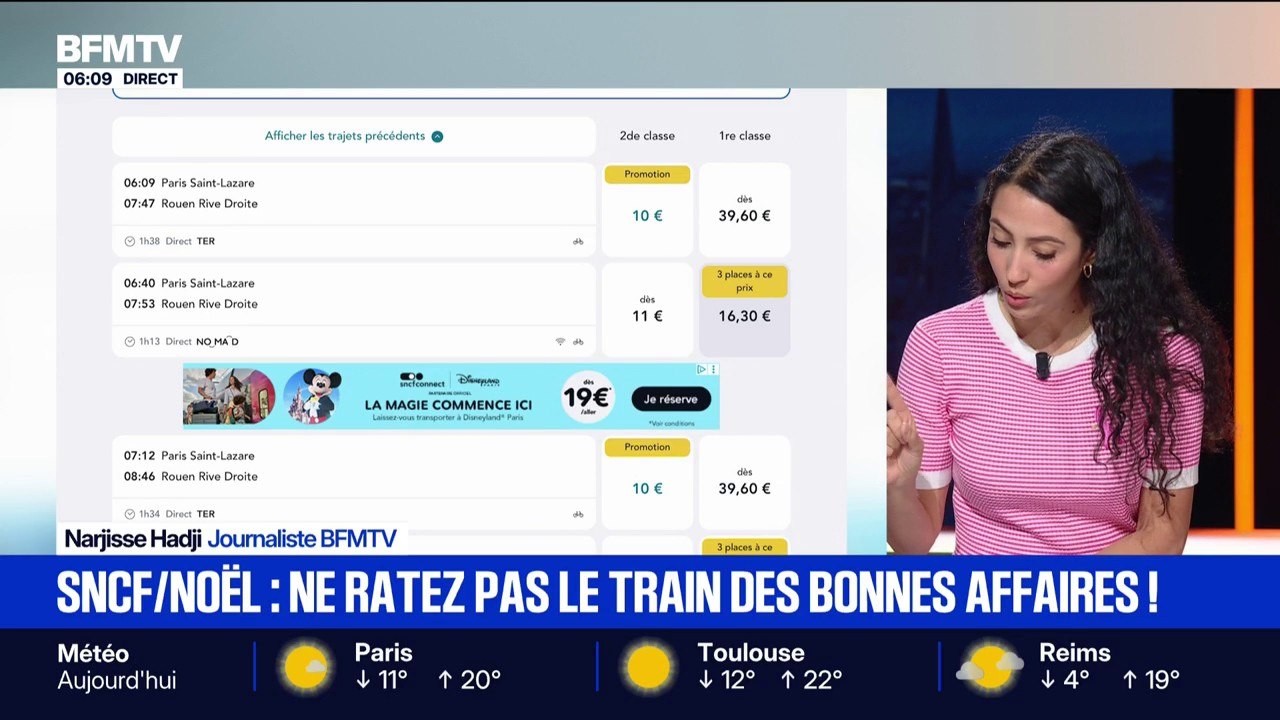 Trains: la SNCF ouvre l'achat des billets pour la période de Noël