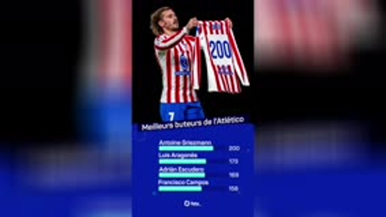 Atlético - Griezmann atteint la barre des 200 buts avec les Colchoneros