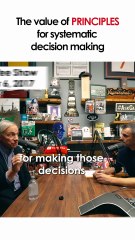 The value of #principles for systematic #decisionmaking