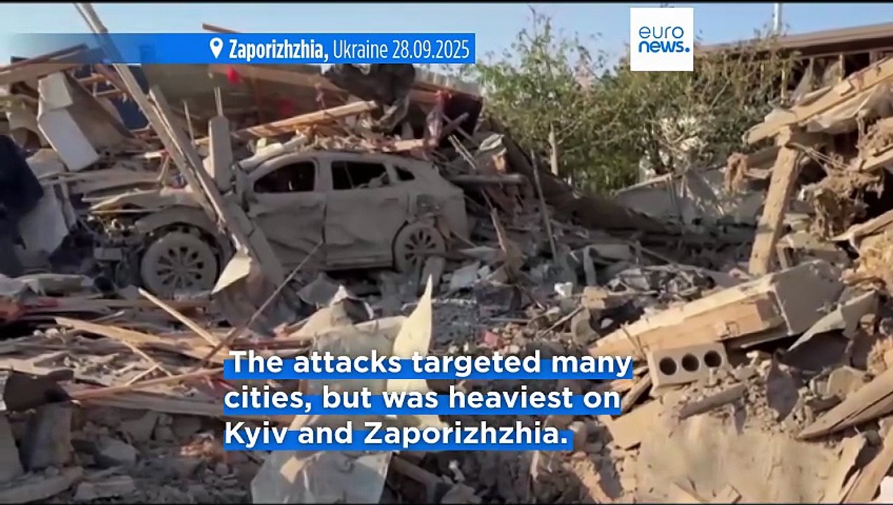 At least four people killed as Russia launches major overnight offensive on the Ukrainian capital