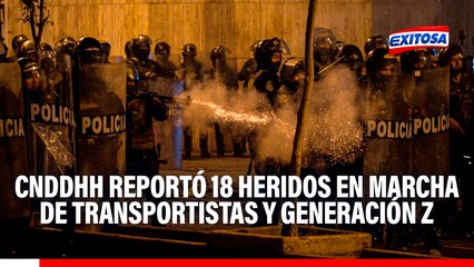 CNDDHH reportó que hubo 18 heridos tras en marcha de transportistas y Generación Z