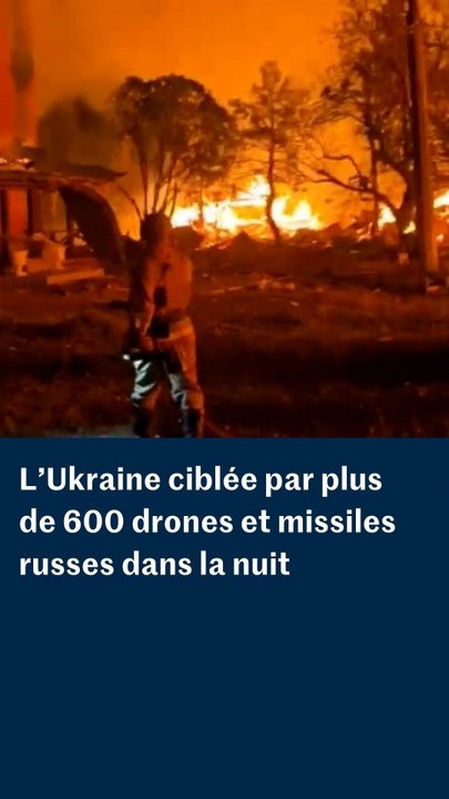 Guerre en Ukraine : plus de 600 drones et missiles russes s'abattent sur l'Urkaine