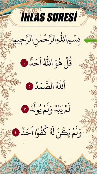 ihlas suresi