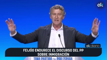 Feijóo endurece el discurso del PPsobre inmigración