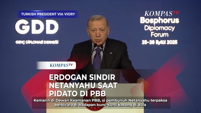 Saat Erdogan Sindir Netanyahu, Pidato Depan Kursi Kosong di Sidang Majelis Umum PBB