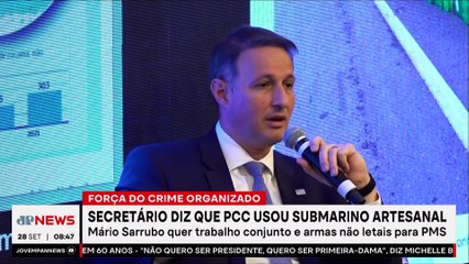 Secretário de Segurança diz que PCC usa submarino artesanal em operações