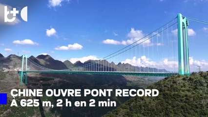 La Chine inaugure le pont le plus haut du monde