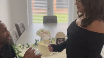 Parents-to-be celebrate an intimate gender reveal with an adorable surprise