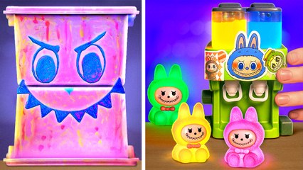 WOW! ✨ Rare Neon Labubu Secret Box Found🌙 Don’t Open at 3AM!