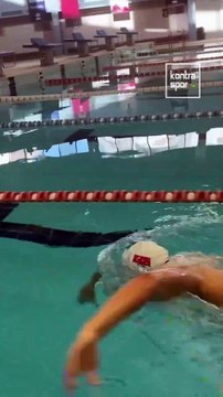 İşitme engelli milli yüzücü, olimpiyatlarda şampiyon olmak istiyor