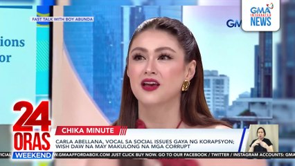 Outspoken Carla Abellana wishes jail time for corrupt people | 24 Oras Weekend