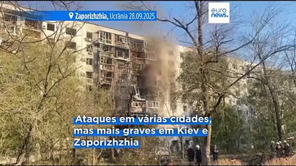 Pelo menos quatro pessoas mortas em ataque russo à capital ucraniana